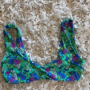 Blackbough floral bikini top